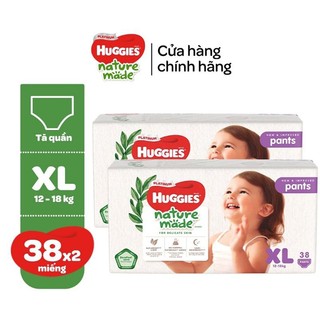 Combo 2 gói Tã quần Huggies Platinum M33/M58, L44, XL38, XXL26 mới