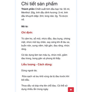 Dầu Phật Linh Chai 5ml