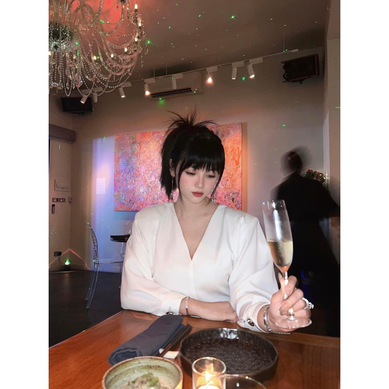 Váy Đôn Vai Cổ V Dáng Dài Eclipse Clothing