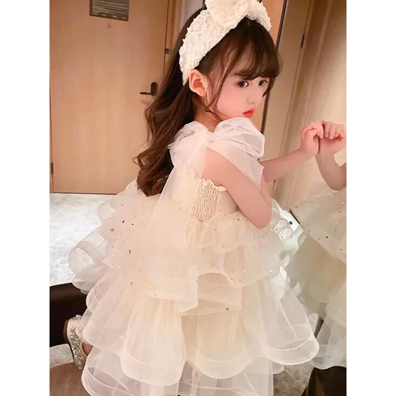 Váy 2 dây công chúa cao cấp cho bé gái