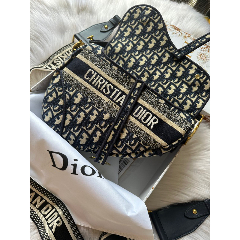 Túi #DIOR yên ngựa thổ cẩm bản thêu fullbox xịn 23cm