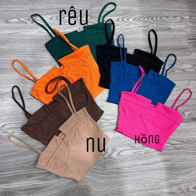 Áo 2 dây kiểu cúp ngực xinh ( ảnh thật trải sàn )