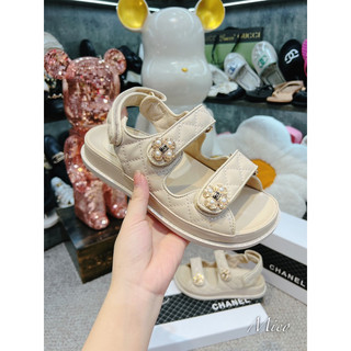 Sandal thể thao quai dán logo hoa fullbox
