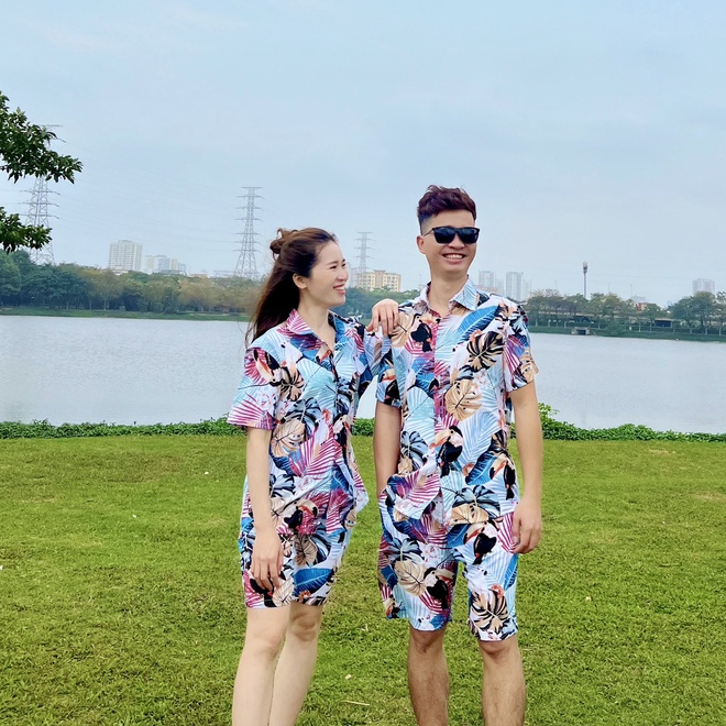 Bộ Quần Áo Họa Tiết Hoa Lá Đi Biển cho Gia Đình, team