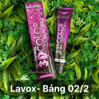 Thuốc Nhuộm Lavox 3D Bảng 2 * Chưa có oxy * lavox 2