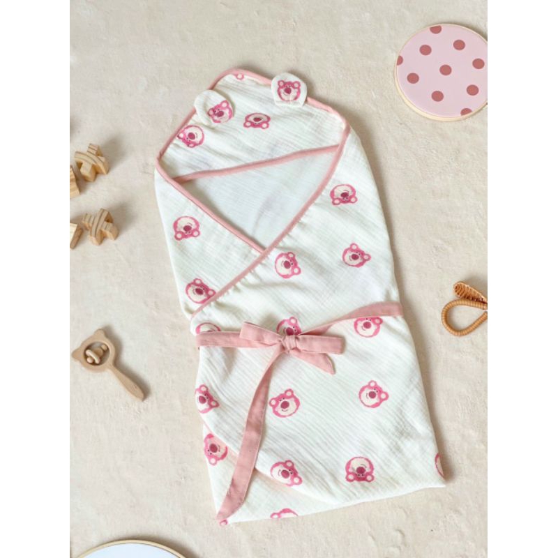 Khăn Choàng Ủ Cho Bé Sơ Sinh Bessla 4 Lớp Mềm Mại Thoáng Khí