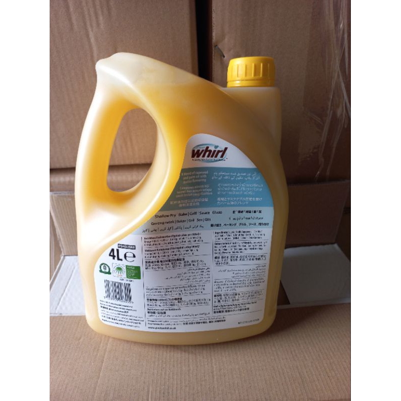 Can 4Lit Bơ lạt dạng lỏng Unsalt Whirl nhập khẩu Anh  làm bánh, chế biến thực phẩm ngon, tiện lợi