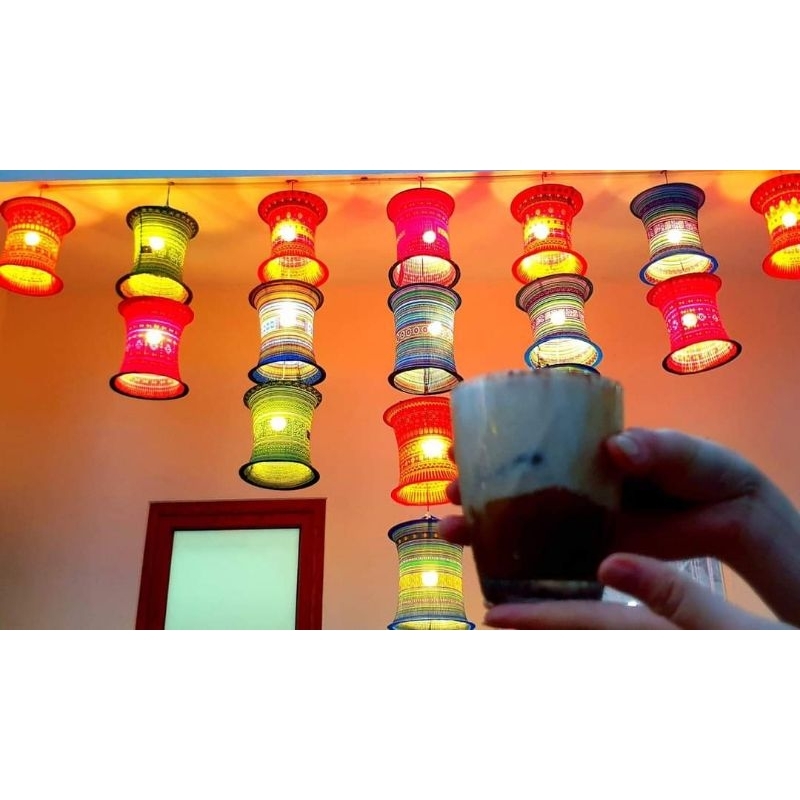 ĐÈN LỒNG THỔ CẨM TRANG TRÍ