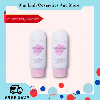 Kem dưỡng trắng ban đêm body whisis premium gluthathione whitening body lotion hàn quốc