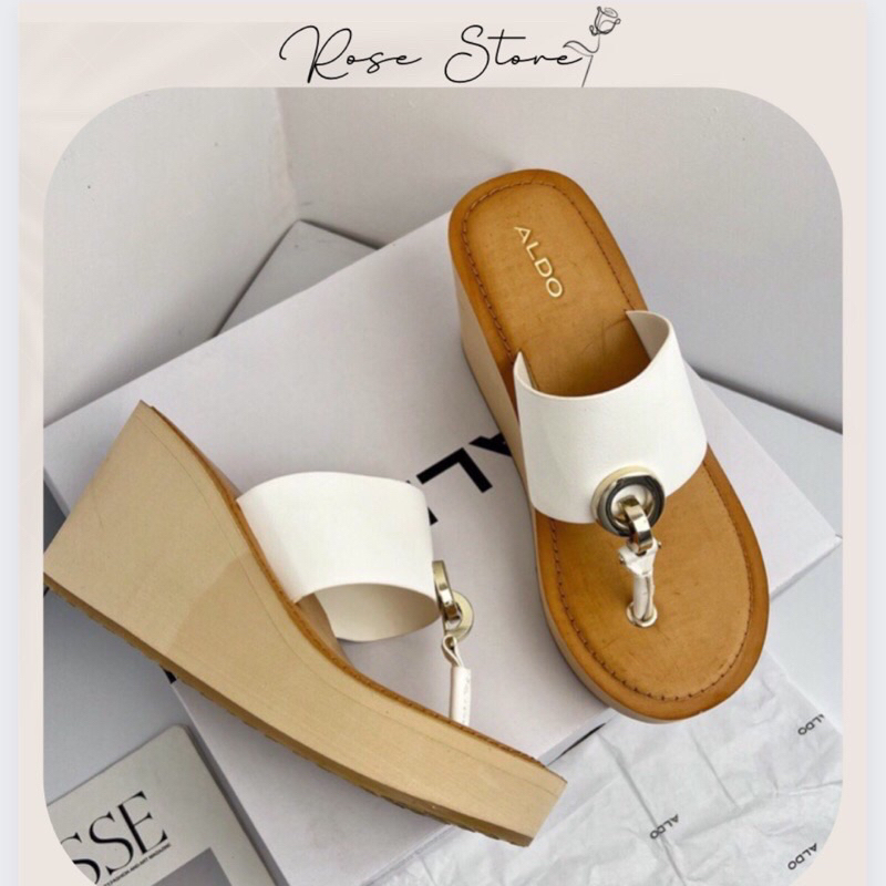 SANDAL ĐẾ XUỒNG XỎ NGÓN ALDO FULL BOX HÃNG