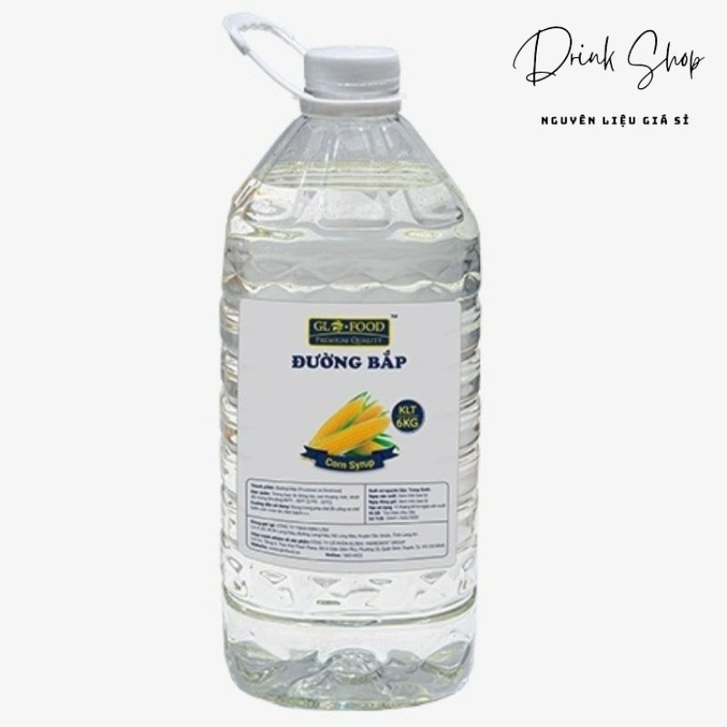 Đường nước Đường Bắp Glofood dùng trong pha chế - Can 6kg