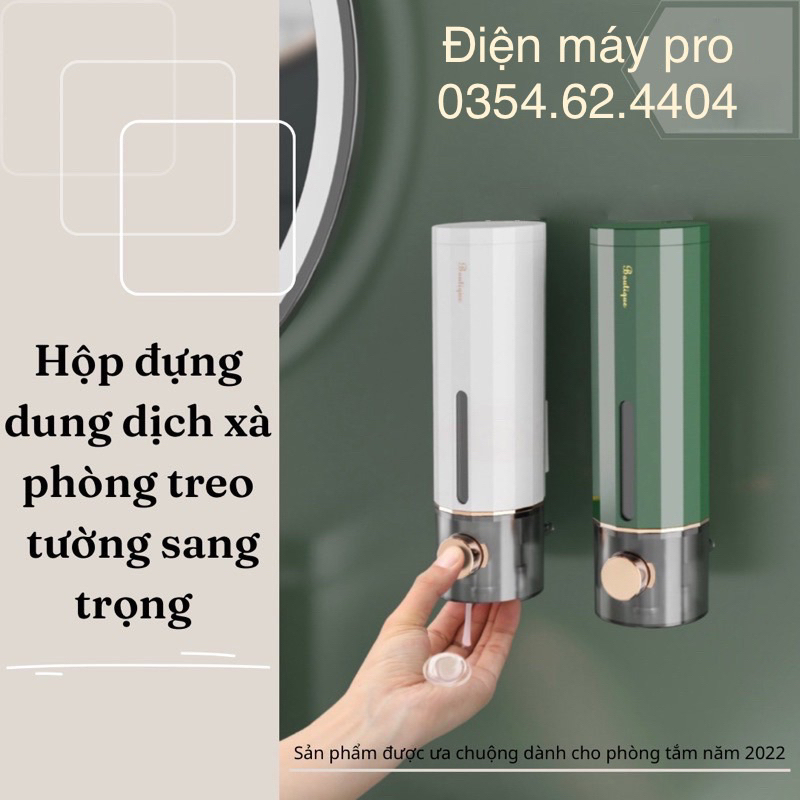 Hộp đựng sữa tắm dầu gội nước rửa tay chất liệu ABS gắn treo tường tiện lợi