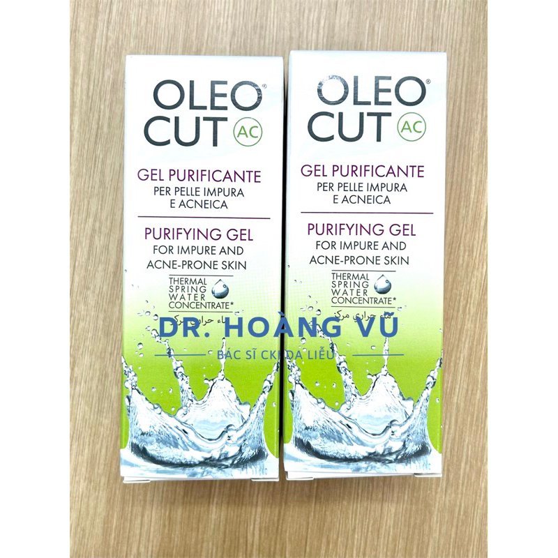 (Hàng Công Ty ) Kem Dưỡng Da Dầu Mụn , Da Mụn  OLEOCUT AC purifying gel  50 ml _ Dr Hoàng Vũ Bác Sĩ Da Liễu