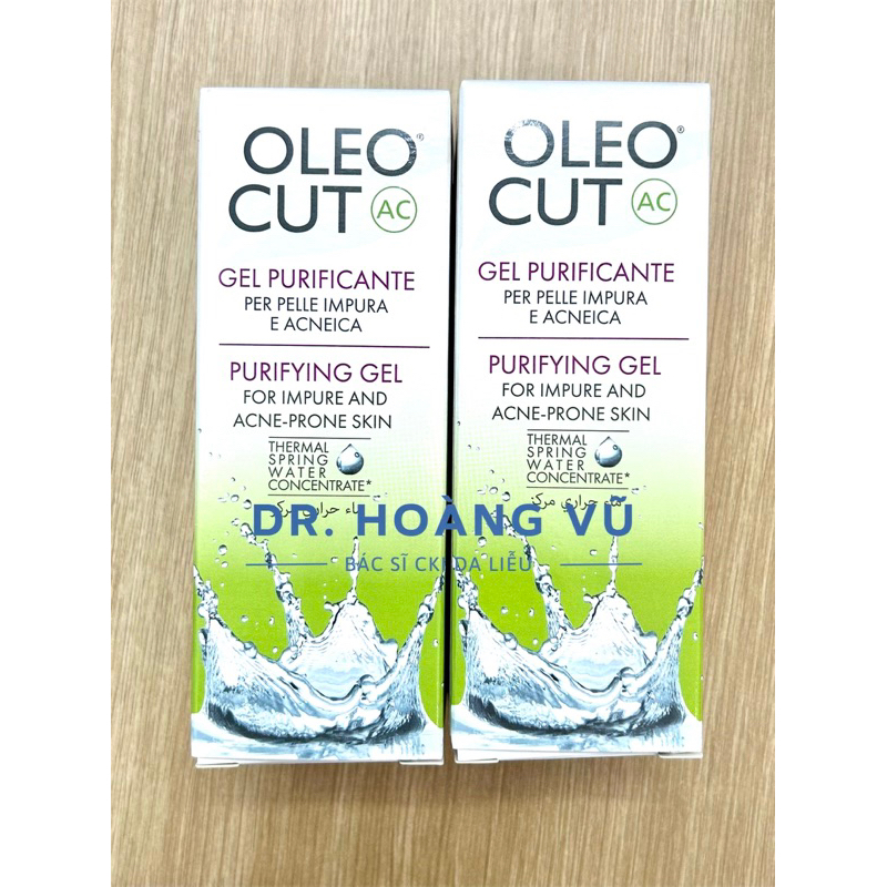 Kem Dưỡng Da Dầu Mụn , Da Mụn  OLEOCUT AC purifying gel  50 ml _ Dr Hoàng Vũ Bác Sĩ Da Liễu