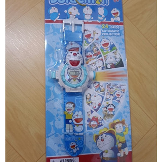 Đồng hồ chiếu hình 3D đoremon , Đồng hồ điện tử trẻ em chiếu hình cho bé 24 hình chủ đề hoạt hình