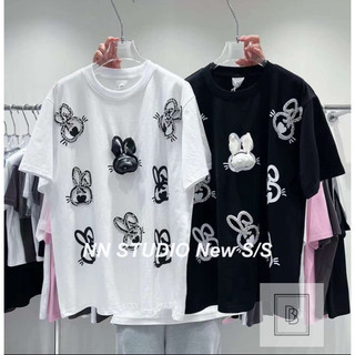 Áo phông thỏ đính đá kèm sticker qc l1