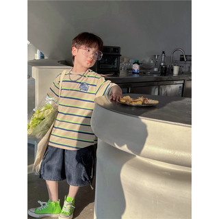 [XẢ KHO] Quần short Jean đai cá tính bé trai