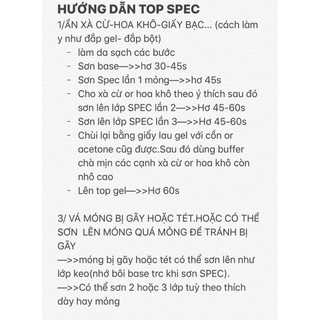 Chai Ẩn Móng SPEC.Xịn nhất định phải có