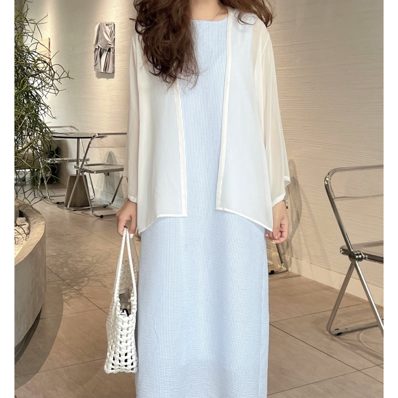 Jane dress - đầm xốp cộc tay dáng suông thiết kế Ma Vie
