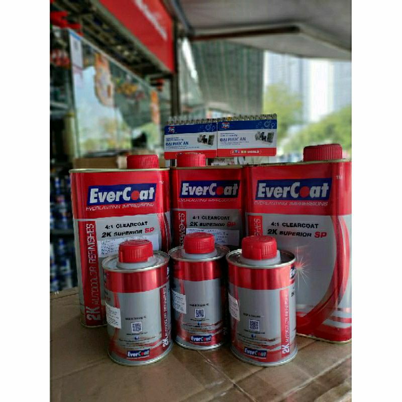 Sơn phủ bóng 2K EVERCOAT chuyên dụng cho ôtô, xe máy
