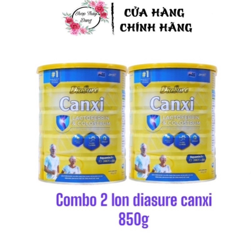 Combo 2 Lon sữa Diassure Canxi sữa dành cho người bị xưởng khớp