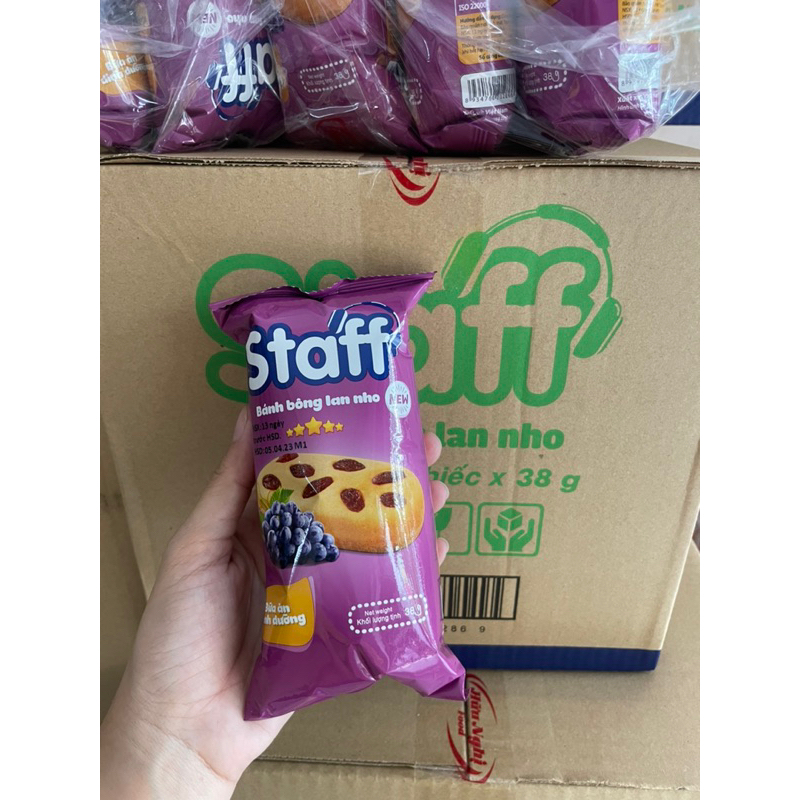 suất ăn Combo 10cái Bánh bông lan nho 38g Staff