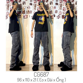 Quần túi hộp cargo pants 2hand