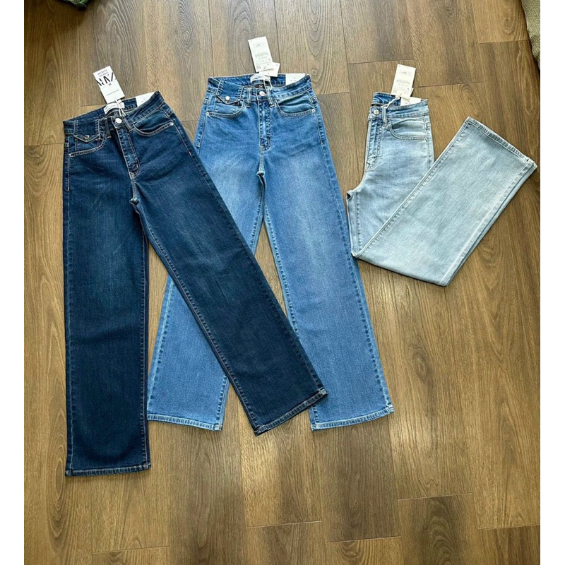 Jeans suôn ống đứng 98cm
