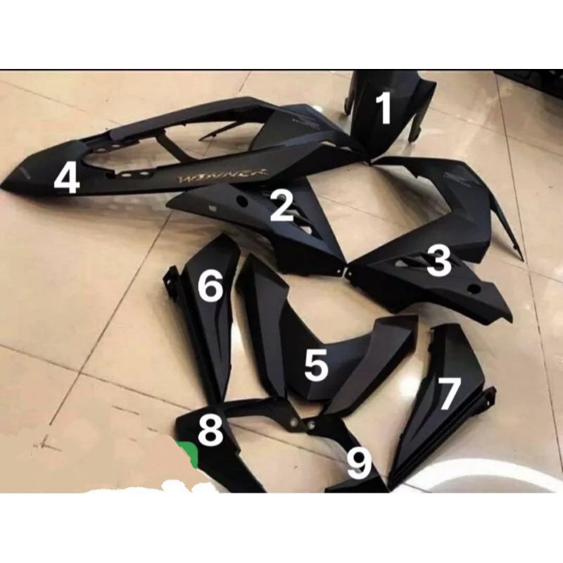 Dàn Áo Winner V1 Đen Nhám Tem Vàng Chính Hãng Honda