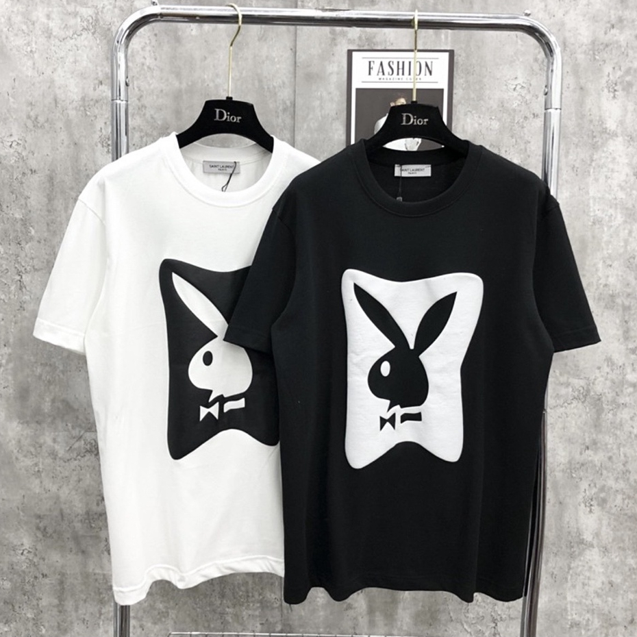 Áo Thun Thỏ Playboy Hình In Nhiệt Cực Nét - Áo Phông Chất Liệu Cotton Thoáng Mát Form Dáng Nam Nữ Hot Trend 2023