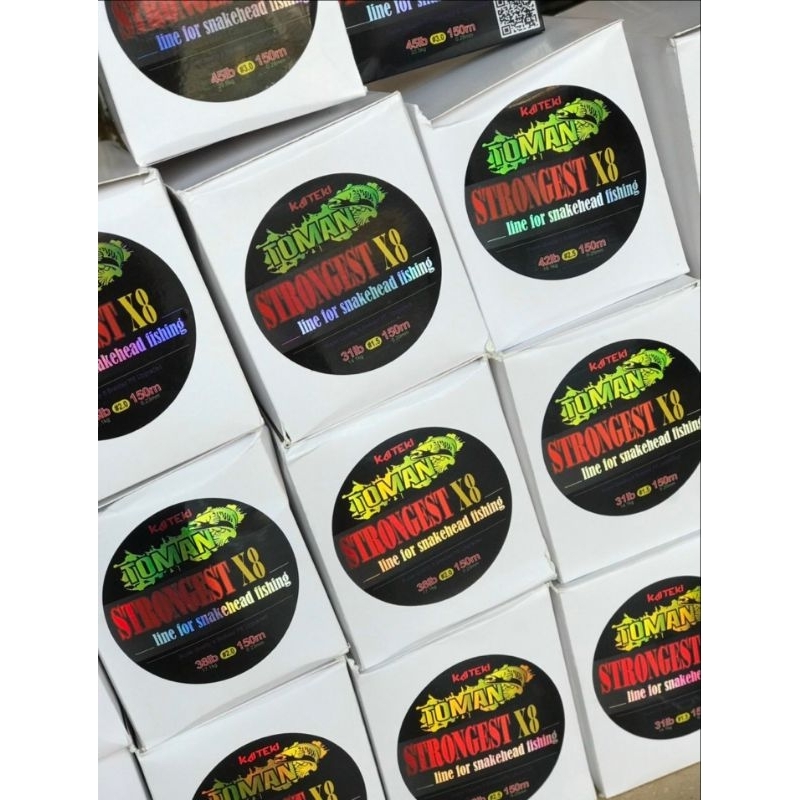 Dây PE Toman Strongert X8 150m - Mẫu mới 2023 về hàng - Dây PE chuẩn chính hãng