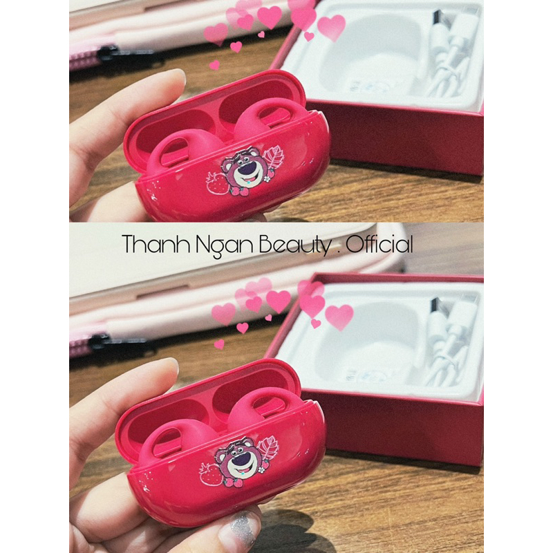 Tai Nghe Bluetooth Disney KD21 - Gấu Dâu Lotso Tsum - Gấu Pooh