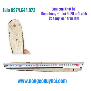 Lam cưa đầu nhông dài 42cm xích mini chân 91 26 mắt Có tăng xích trên thanh lam