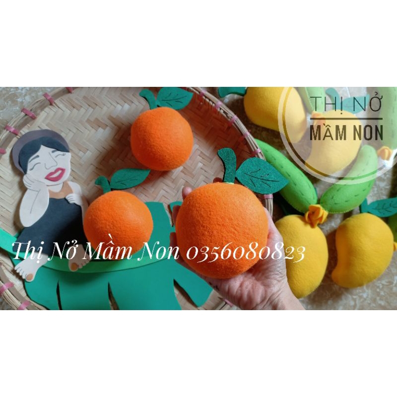Vỏ quả cam nguyên liệu quả nỉ về tự khâu hoặc may