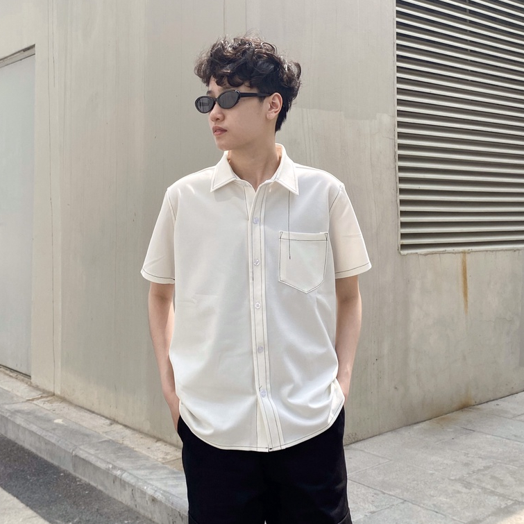 Áo sơmi cộc tay B' Sugar thiết kế size nhỏ (Trans,sb,tomboy) 🏳️‍🌈