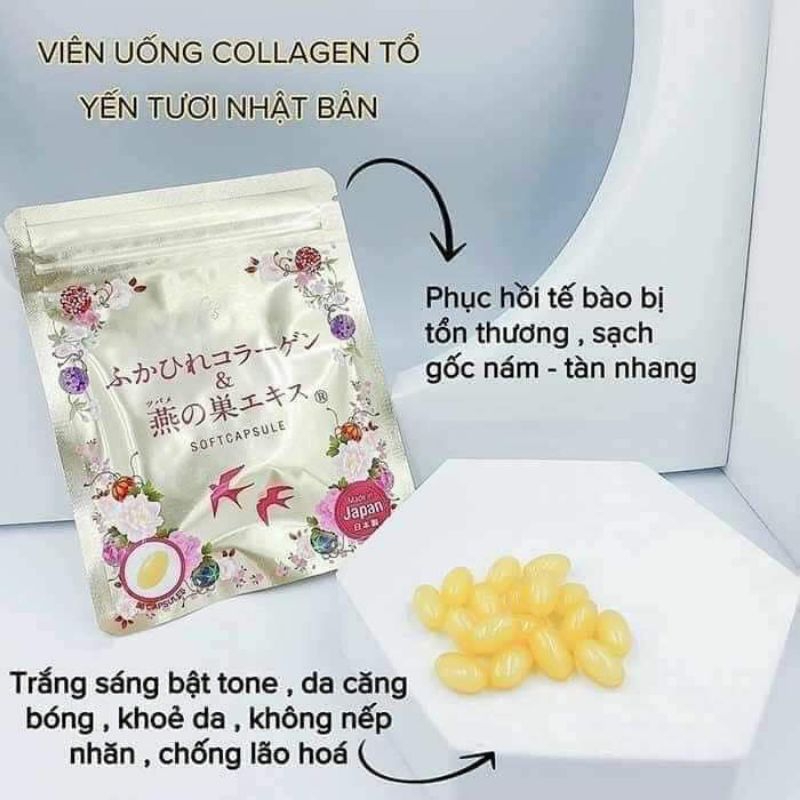 Viên uống Collagen tươi Nhật Bản Pasode túi 30 viên