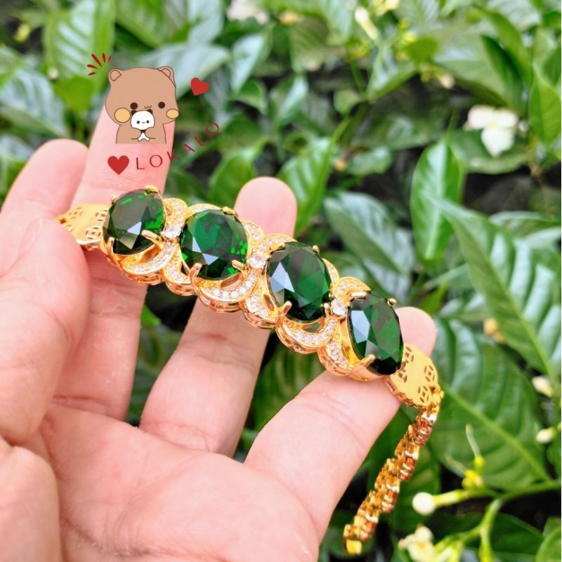 Lắc Nữ Dây Đồng Hồ Khảm Đá Mạ Vàng Cao Cấp Lokalo - Đeo Sáng Và Sang 16.4.23