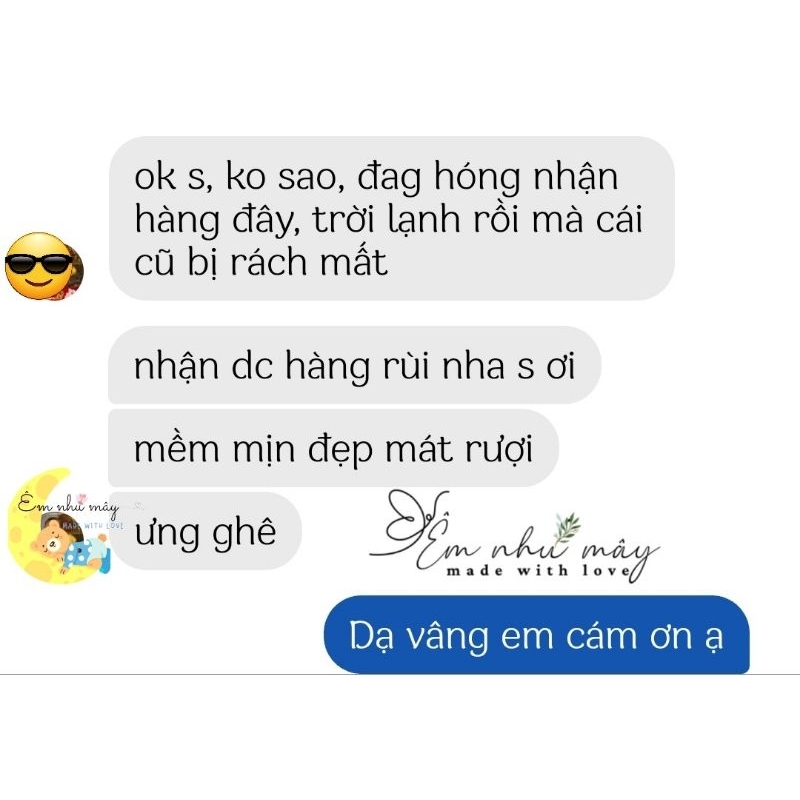 Mền Tencel 40s chần lông vũ cao cấp cho bé size 1mx1m2 và 1m2 x 1m6