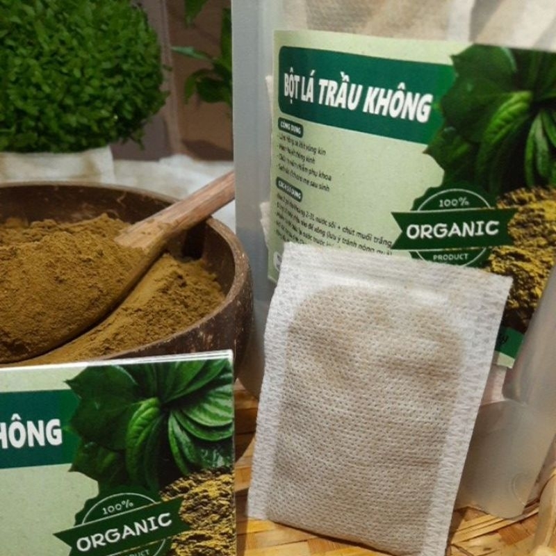 10 TÚI LỌC BỘT LÁ TRẦU KHÔNG, SẠCH 100% XÔNG HƠ VÙNG KÍN