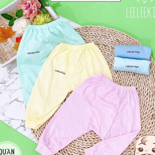 Quần sơ sinh dài cotton đáp đũng cho bé từ 3-9kg