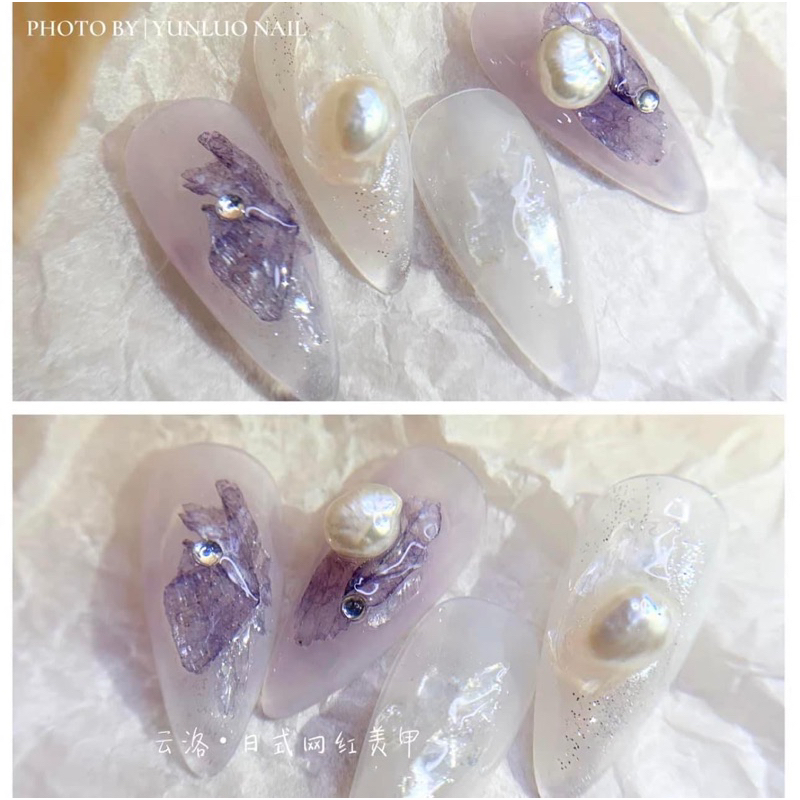 Xà cừ giấy đính trang trí móng