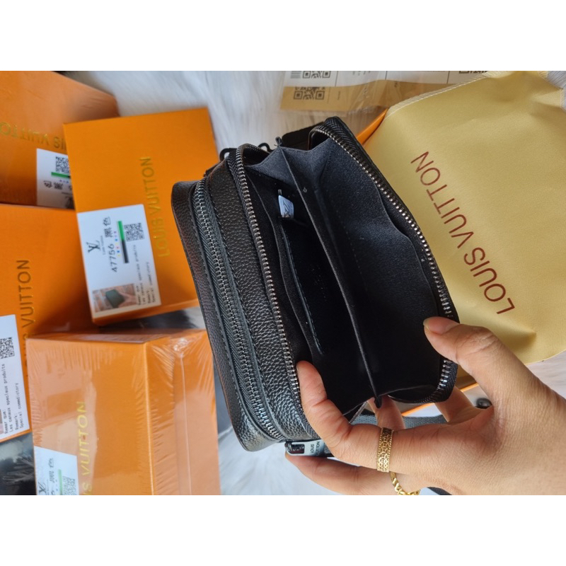 Túi đeo chéo lv nam nữ alpha mini 17cm xịn fullbox