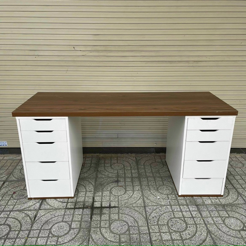 bàn làm việc Ikea, Bàn nhiều hộc tủ đựng đồ | BigBuy360 - bigbuy360.vn