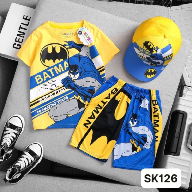 Bộ Quần Áo Siêu Nhân, Siêu Anh Hùng Tặng Spiderman Kèm Nón