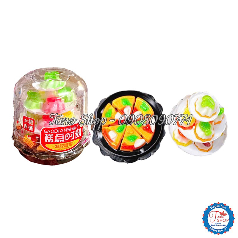 Một set kẹo dẻo bánh kem sinh nhật 3 tầng cho bé - Hongkong | Ăn vặt ngon rẻ TaNo