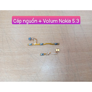 Cáp nguồn + volum nokia 5.3 - 2 cái