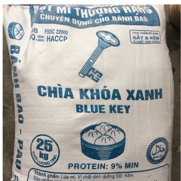 Bột chìa khoá xanh blue key ( bột bánh bao) 1kg sỉ sll giá tốt
