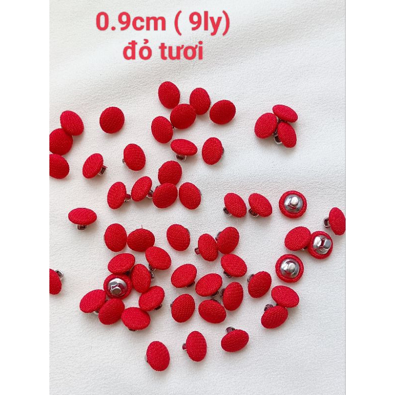 GÓI 50 NÚT BỌC VẢI SIZE 0.9cm