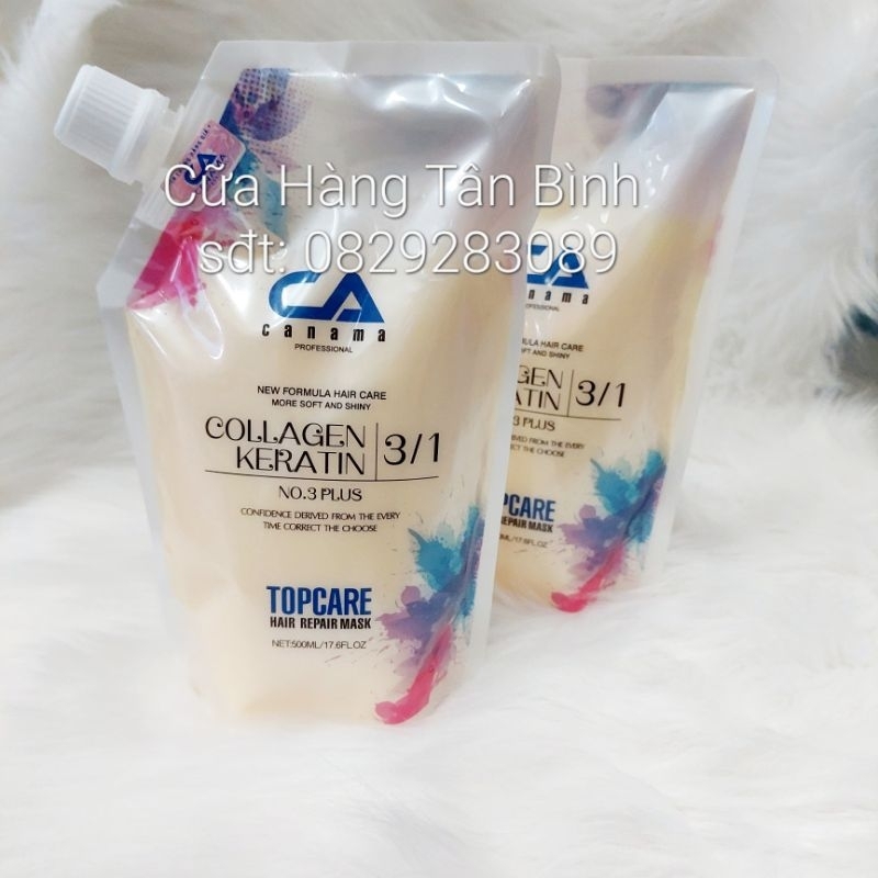 Hấp phục hồi KARATIN CA collagen phục tóc yếu , và khô xơ dùng cho salon tóc,hàng chính hãng công ty