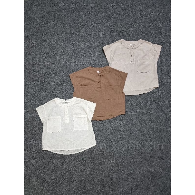 Áo sơ mi đũi bé trai